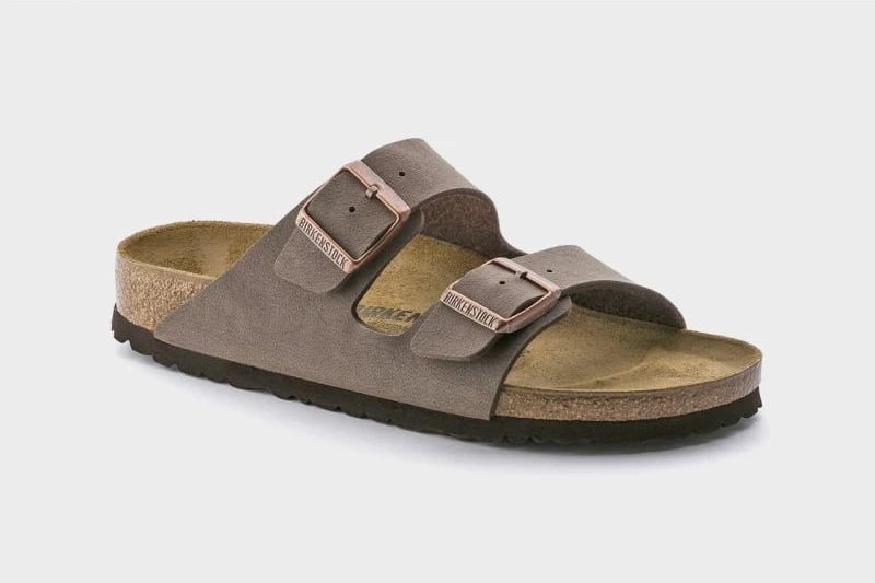 Papuqe Birkenstock, për meshkuj dhe femra, ngjyrë kafe