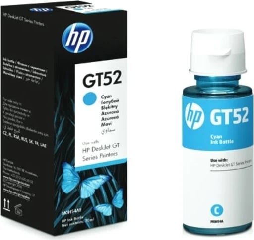 Ngjyrë për printer HP GT52 M0H54AE, e kaltër 