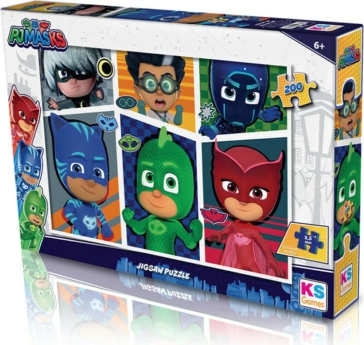 Puzzle për fëmijë KS Games PJ Masks, 200 copë