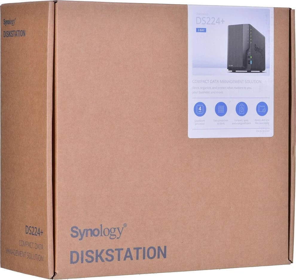 Server për Ruajtje Synology DiskStation DS224+, Desktop Ethernet LAN