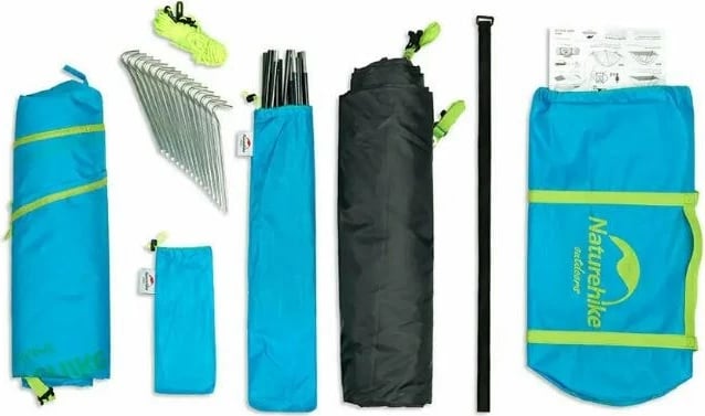 Tendë Naturehike P-Series 4 UV për hiking (NH18Z044-P) jeshile