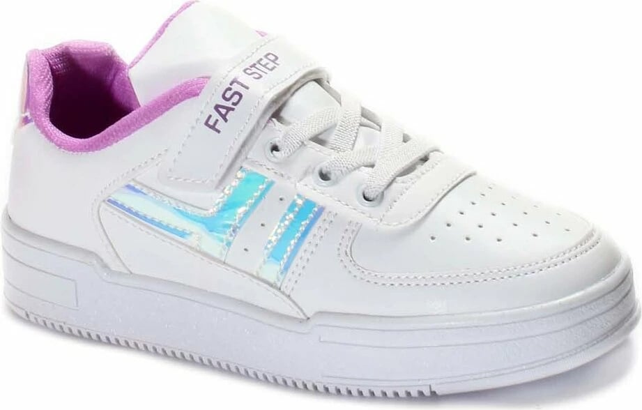 Atlete për fëmijë Unisex Fast Step, të bardha 