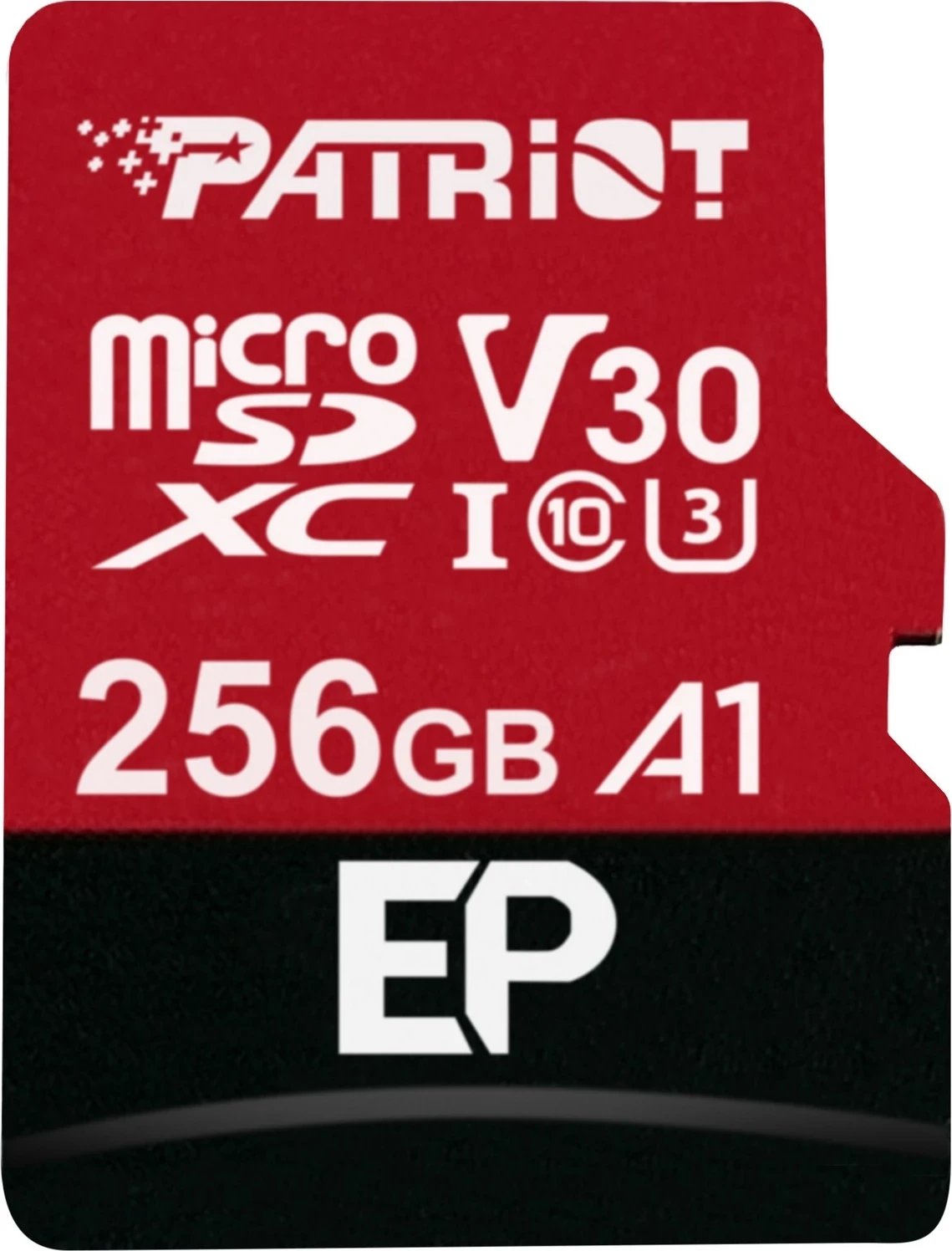 Kartë e memories Patriot EP microSDXC V30, 256GB, + adapter SD