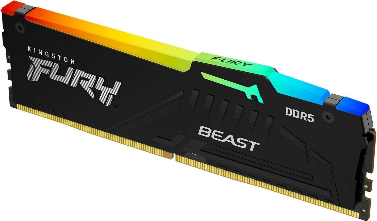 RAM Memorie Kingston FURY Beast, RGB  32GB DDR5, 6000MHz CL36, e zezë