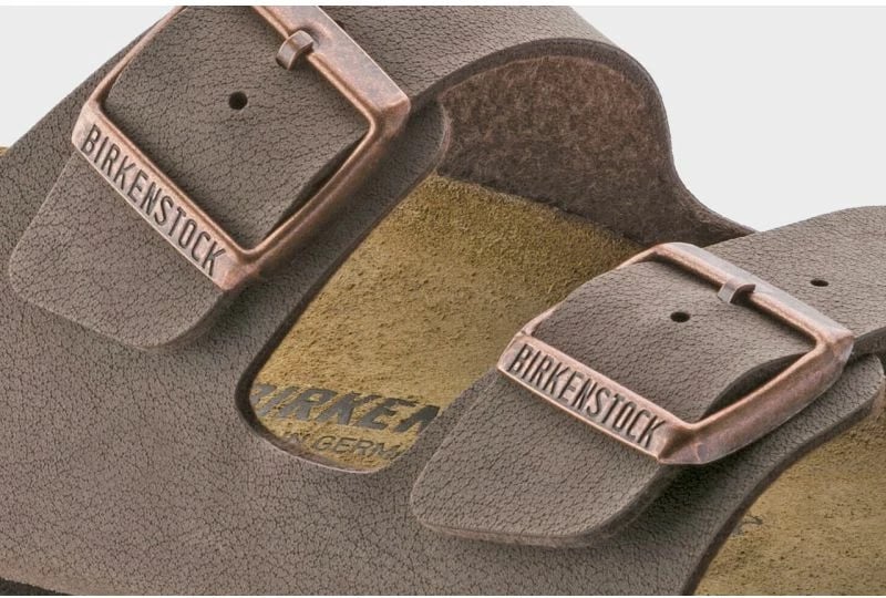 Papuqe Birkenstock, për meshkuj dhe femra, ngjyrë kafe