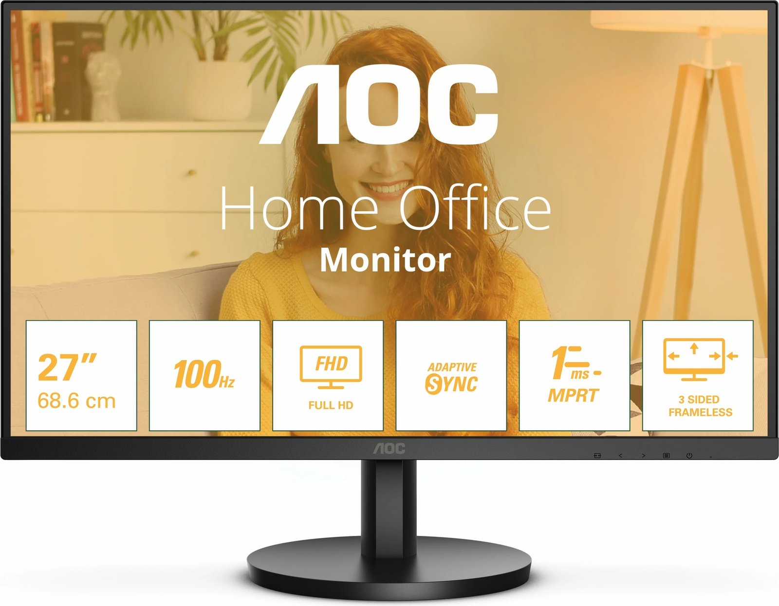 Monitor AOC B3 27B3HMA2, 27", Full HD, LCD, 1 ms, i zi