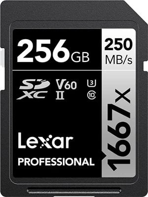 Kartë SD Lexar Professional 1667x, 256GB, UHS-II U3