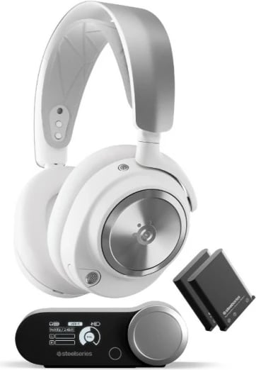 Headset SteelSeries 61524, Wired, Gaming, 10 - 40000 Hz, White