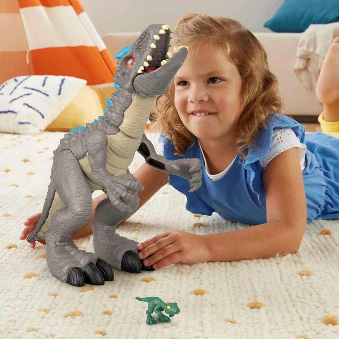 Lodër dinosaur Fisher-Price Imaginext Jurassic World Thrashing Indominus Rex, shumëngjyrëshe