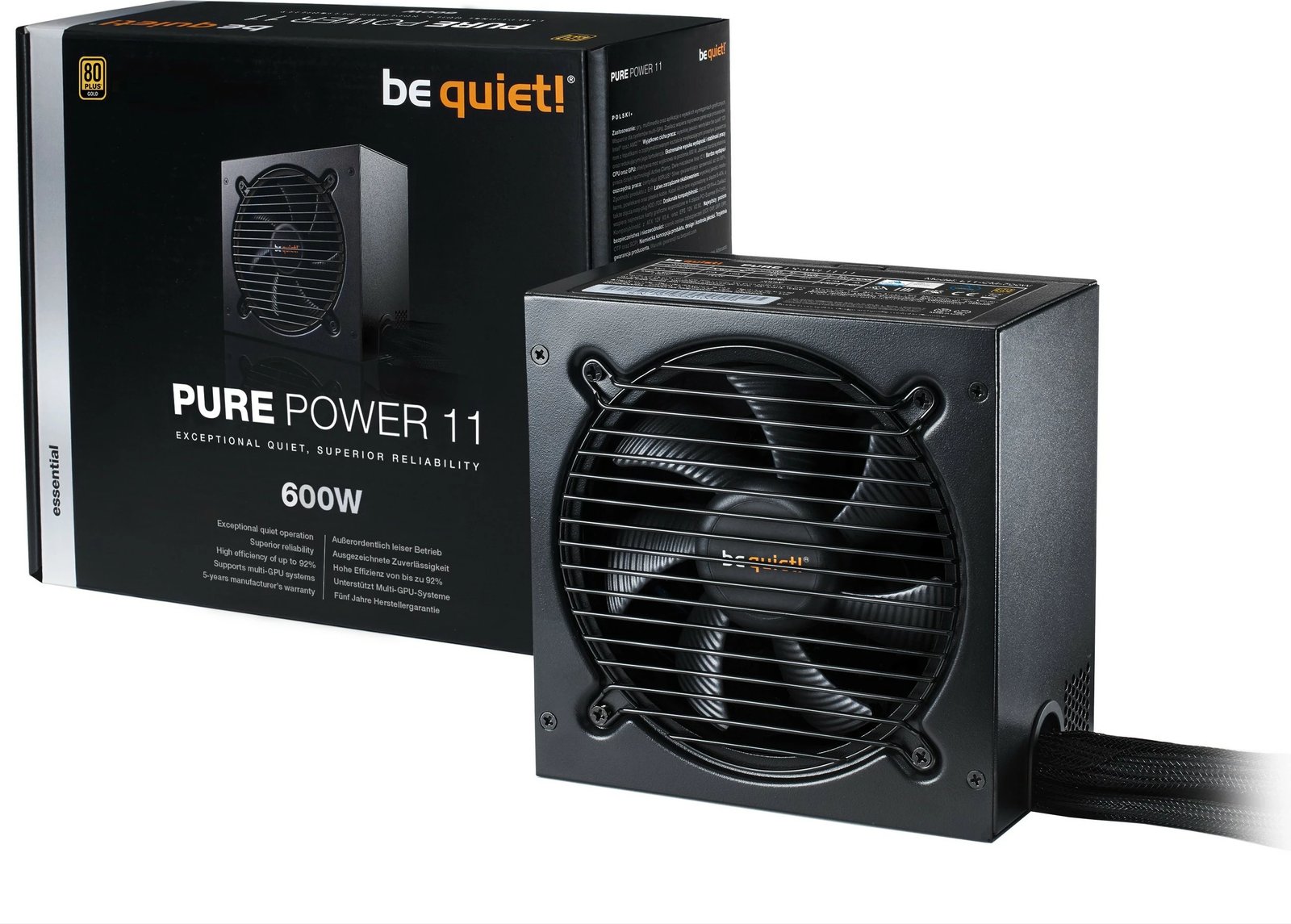 Furnizues energjie Be Quiet! Pure Power 11 600W, 80 PLUS Gold