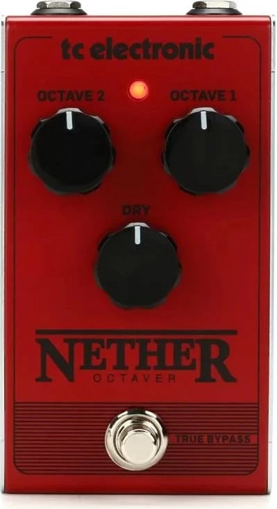 Efekt kitarë TC Electronic Nether Octaver, e kuqe