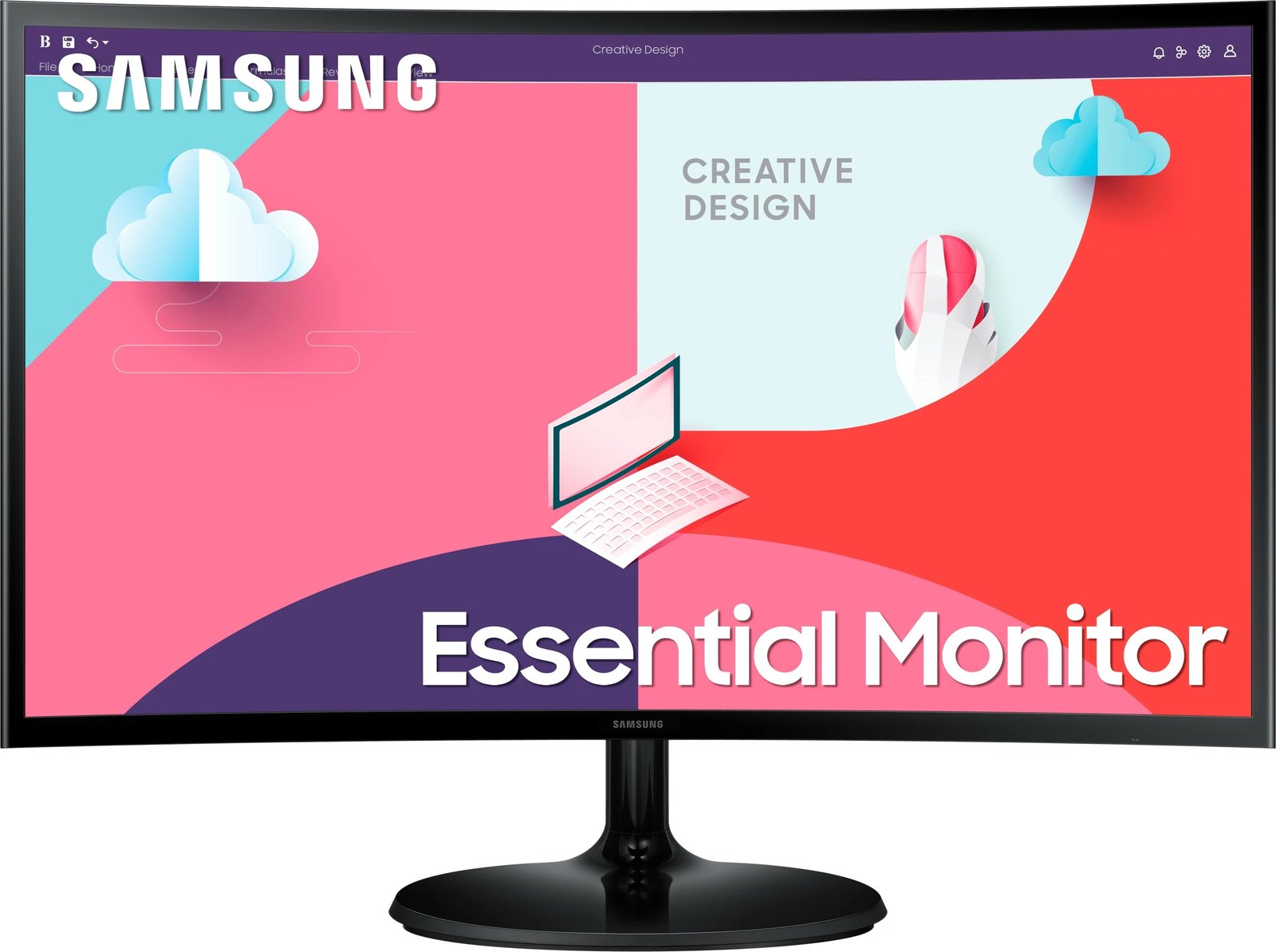 Monitor Samsung S36C, 24", Full HD, 75Hz, i zi