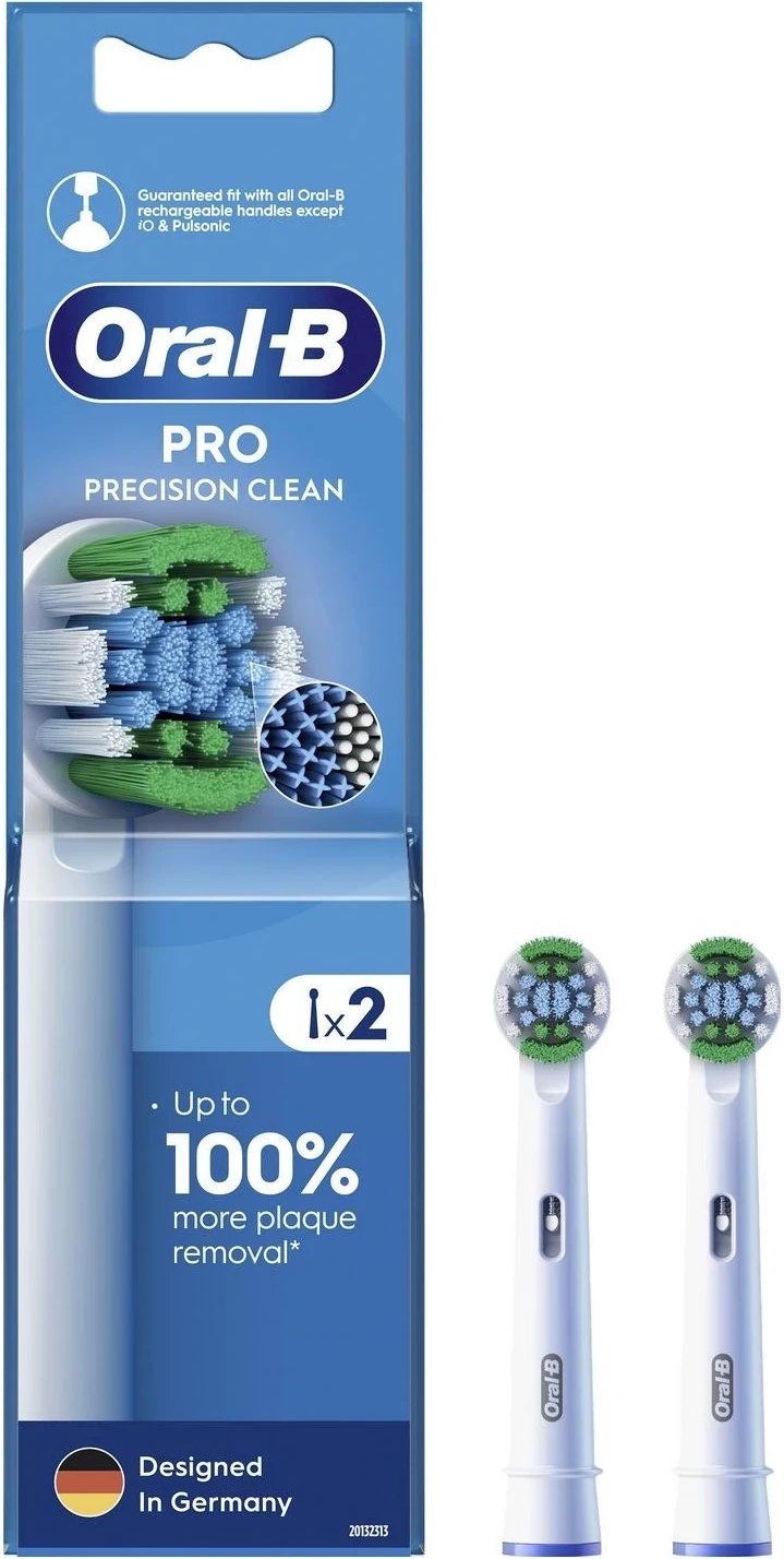 Koka furçe për dhëmbë Oral-B EB20 Precision Clean, 2 copë, bardhë