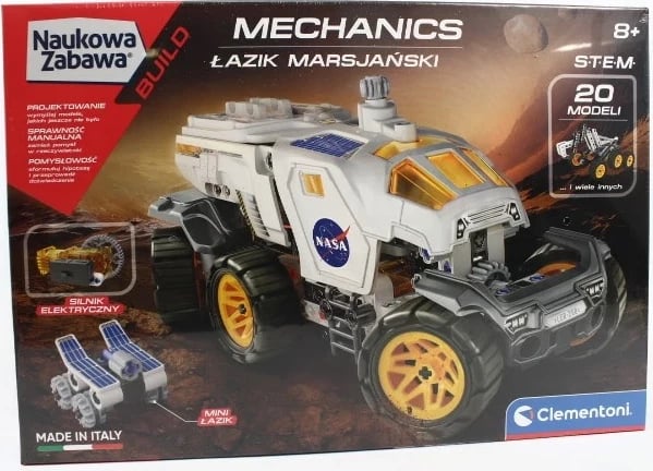 Lodër edukative Clementoni Mechanics Martian Rover, e bardhë