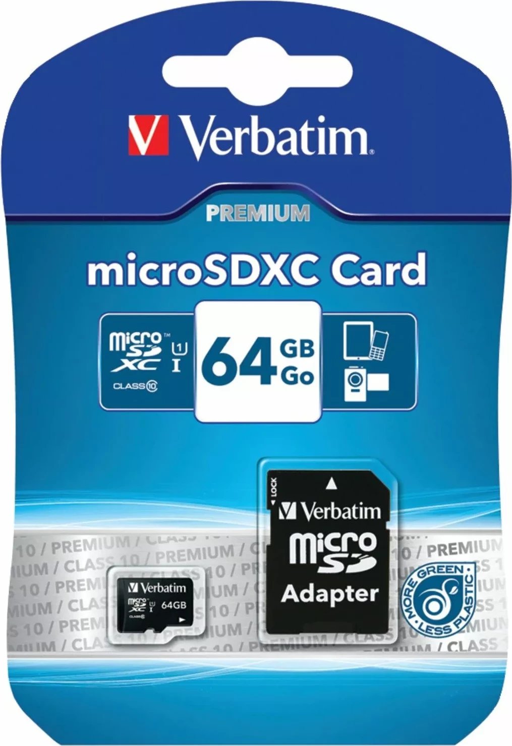 Kartë memorie Verbatim Micro SDXC Card 64GB, Class 10