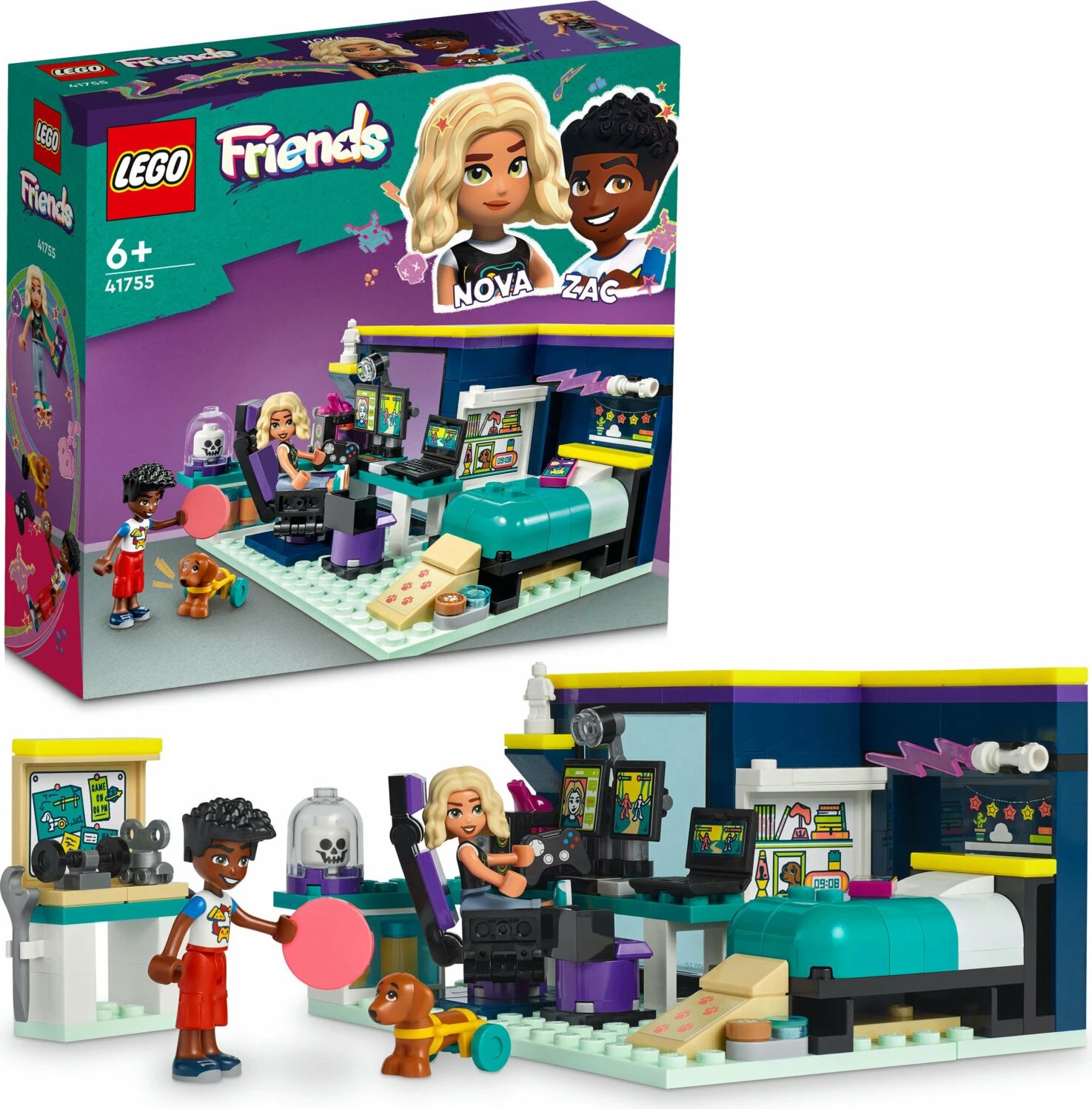 Lodra ndërtimi kreative LEGO® Friends Nova's Room 41755