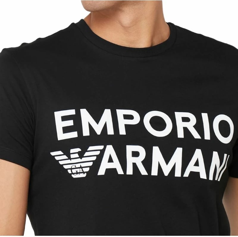 Maicë për Meshkuj Emporio Armani Bechwe, e zezë