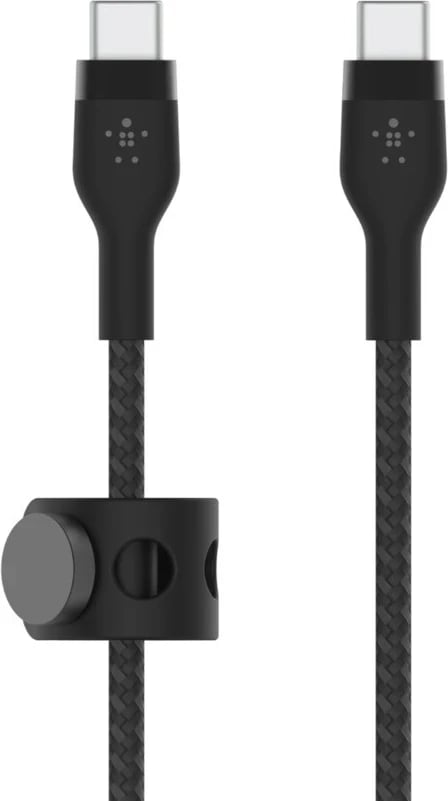 Kabllo USB Belkin BOOST↑CHARGE PRO Flex, 1 m, USB 2.0 në USB C, e Zezë