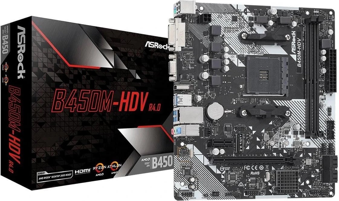 Plaka amë, ASRock, B450M-HDV R4.0