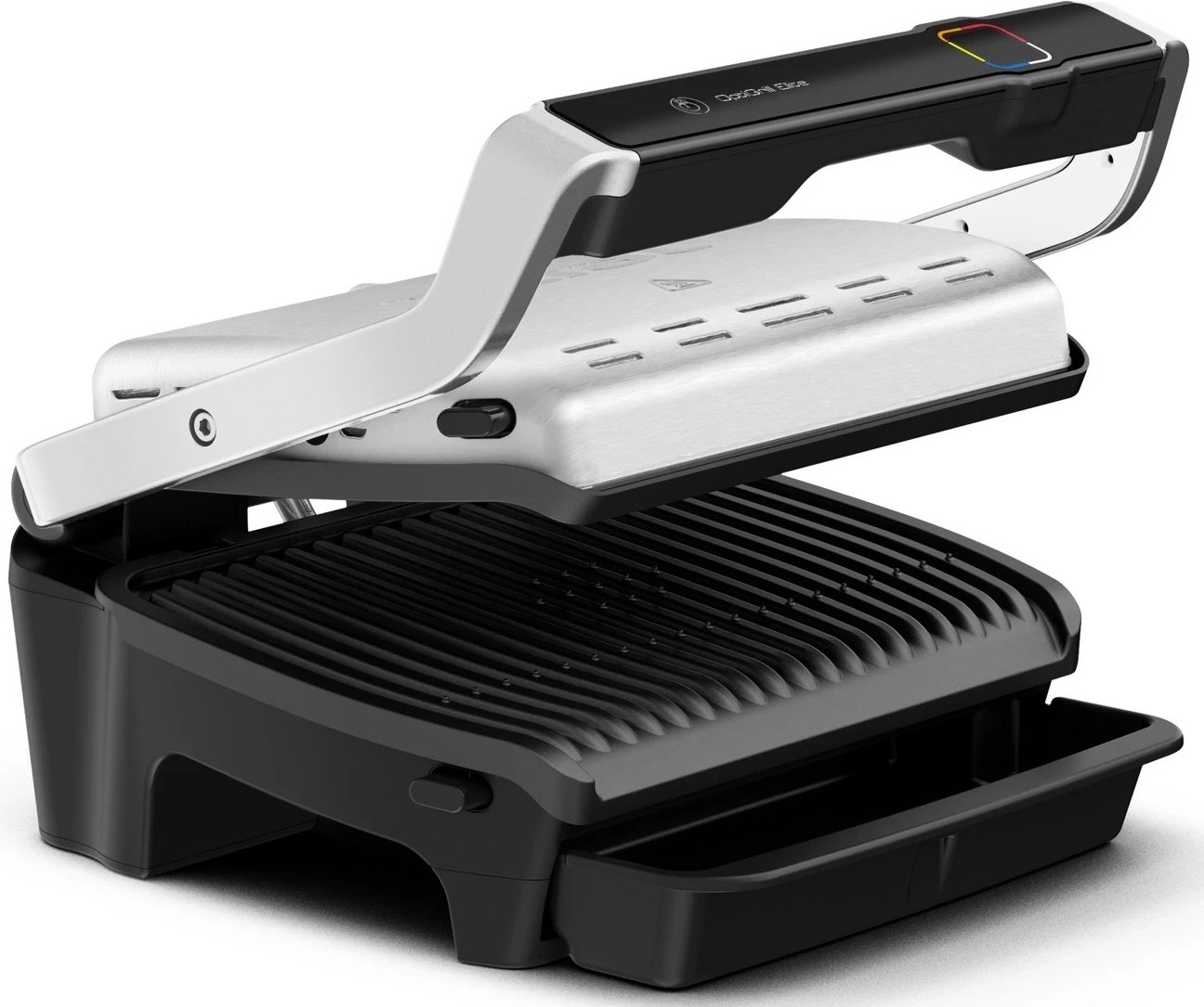 Grill tavoline Tefal GC750D30, i zi-argjendtë