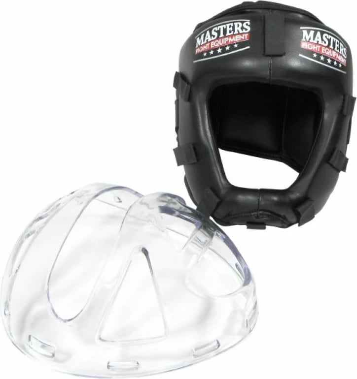 Helmetë për boksim Masters, unisex, e zezë