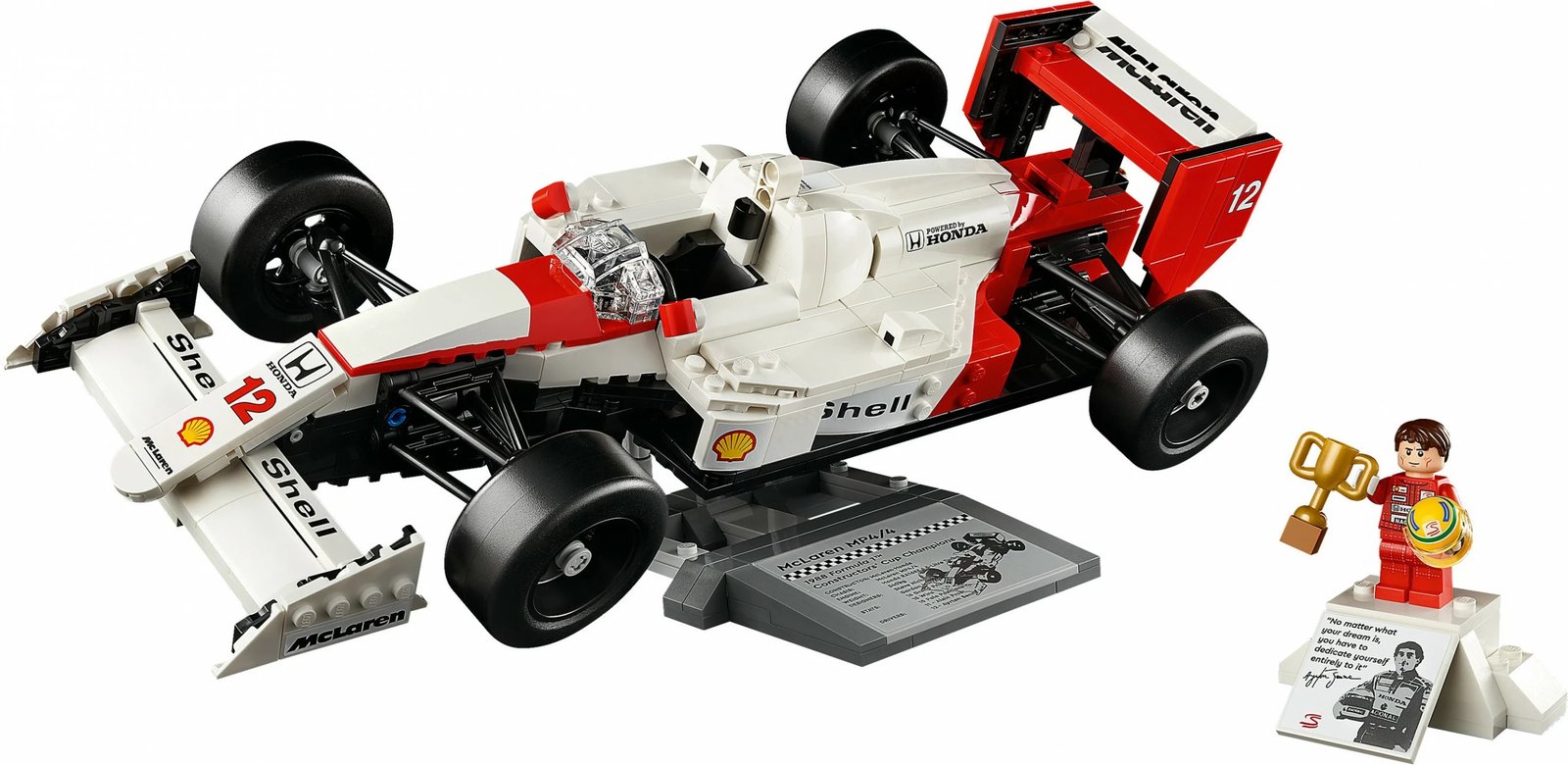 Set ndërtimi LEGO McLaren MP4/4 & Ayrton Senna, 693 pjesë, shumëngjyrësh