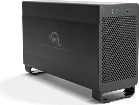 Kasë e jashtme OWC Mercury Elite Pro Dual, Thunderbolt 3 dhe USB 3.1 Gen. 1, e zezë