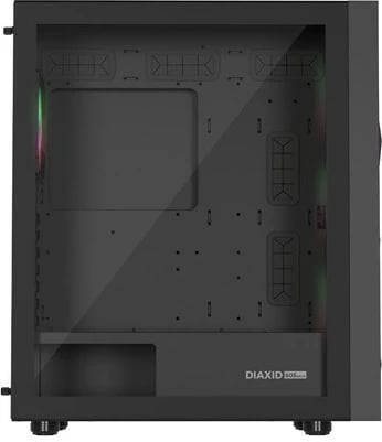 Kasë NATEC Genesis Diaxid 605 ARGB MIDI Tower me USB-C dritare zezë