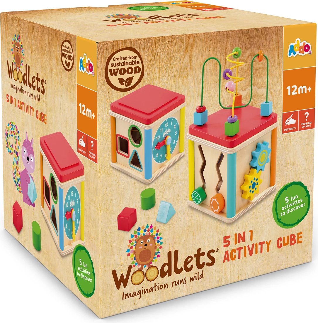 Woodlets 5-in-1 Activity Cube