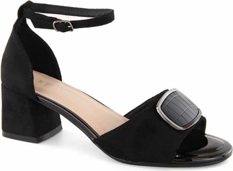 Sandale me taka të larta për femra Sergio Leone, të zeza