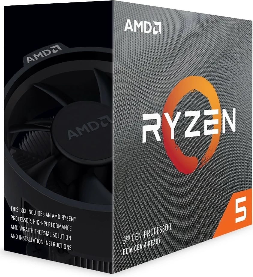 Procesor AMD Ryzen 5 3600, Socket AM4, 6 bërthama, 12 fije