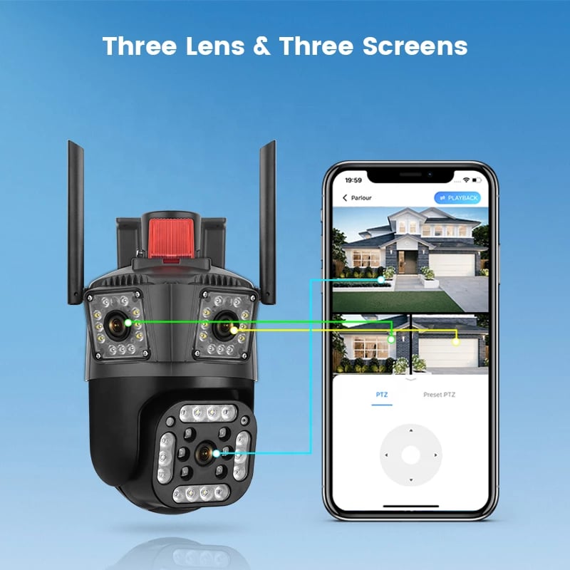 Kamere WiFi Triple Lense 9.0MP