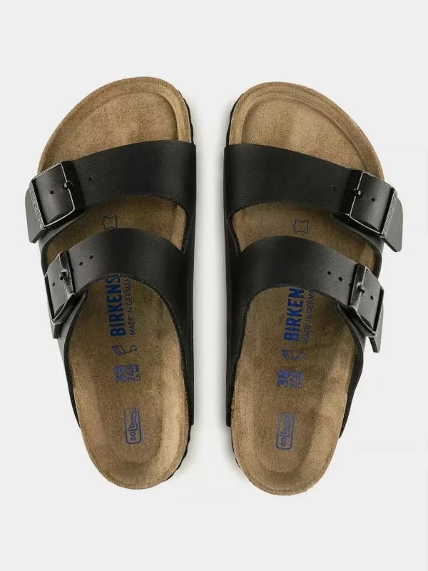 Papuqe Birkenstock, unisex, të zeza