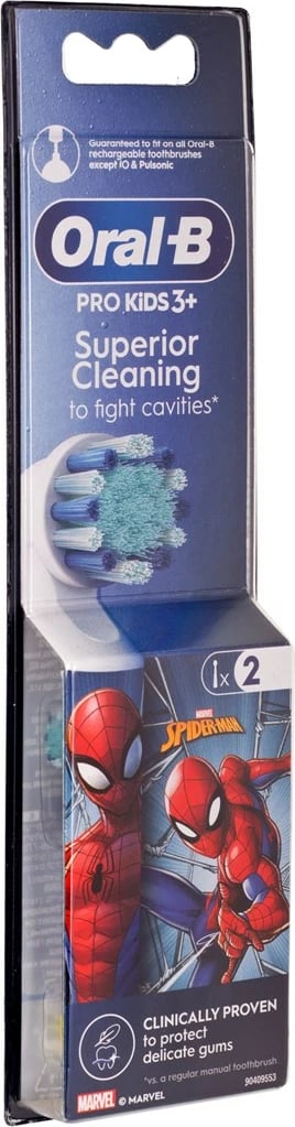 Koka furçe Braun Oral-B EB10S-2 Spider-Man, 2 copë, Bardhë