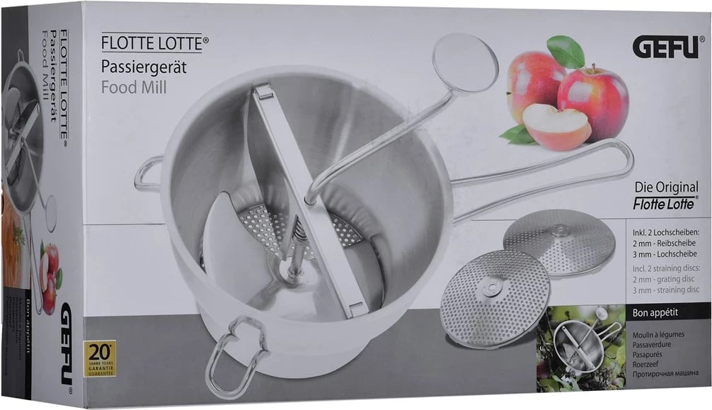 Mulli ushqimi GEFU FLOTTE LOTTE, Inox