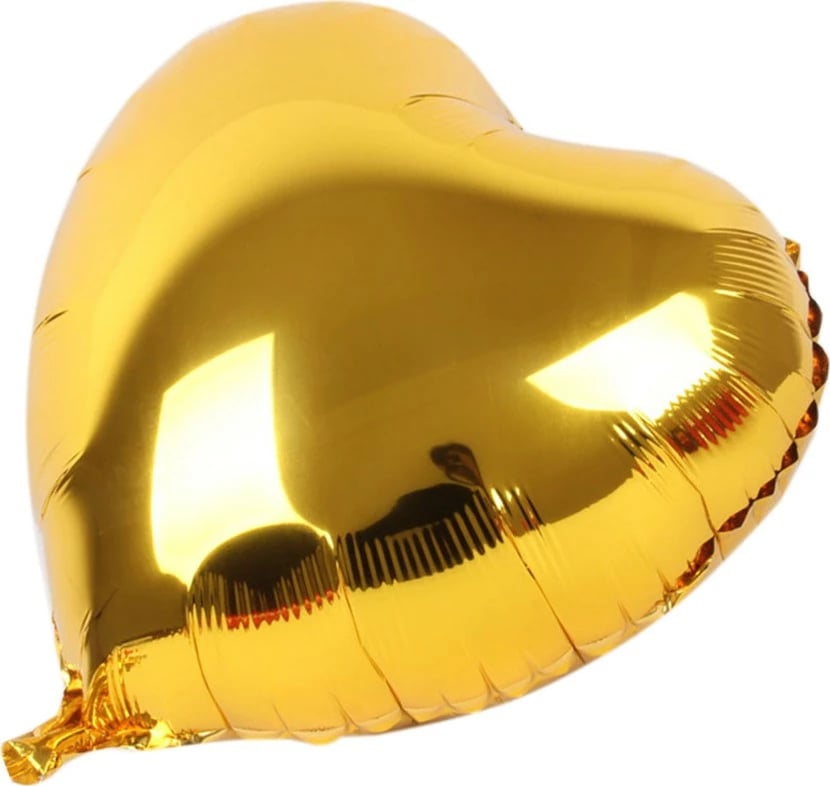 Ballon zemër K&A, e verdhë
