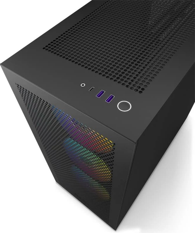 Kasë kompjuteri NZXT H7 Flow RGB Black Midi ATX (CM-H71FB-R1) - e zezë