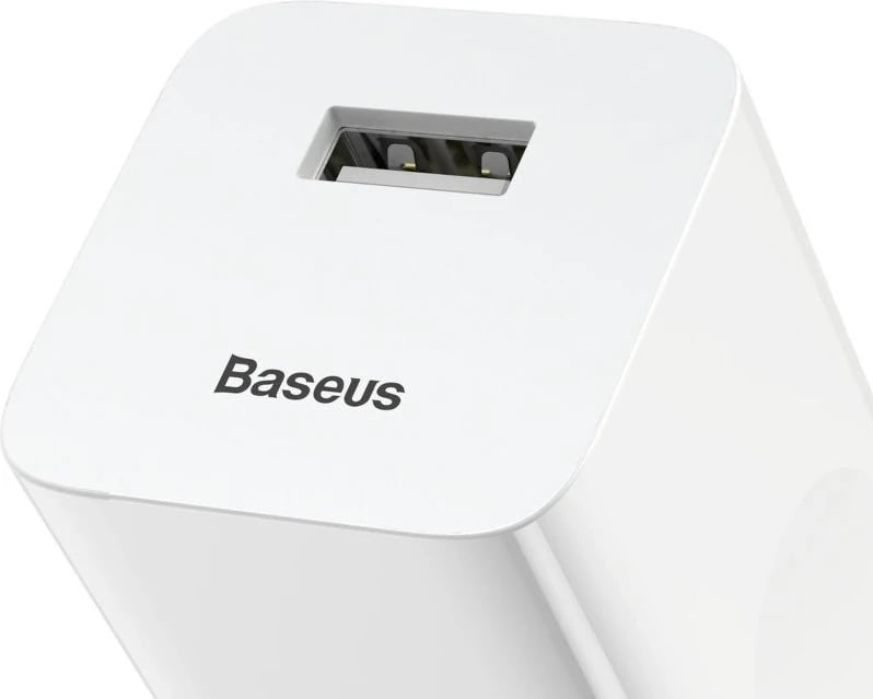 Mbushës rrjeti Baseus Charging Quick Charger, USB, QC 3.0, 24W, bardhë