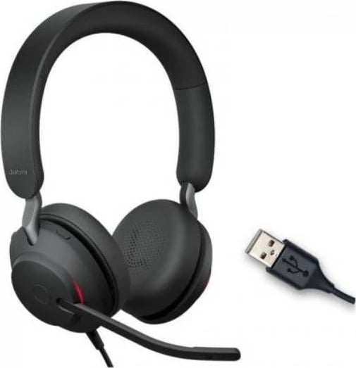 Headset Jabra Evolve2 40 SE, Wired, Calls/Music, 20 - 20000 Hz, 188 g, Black