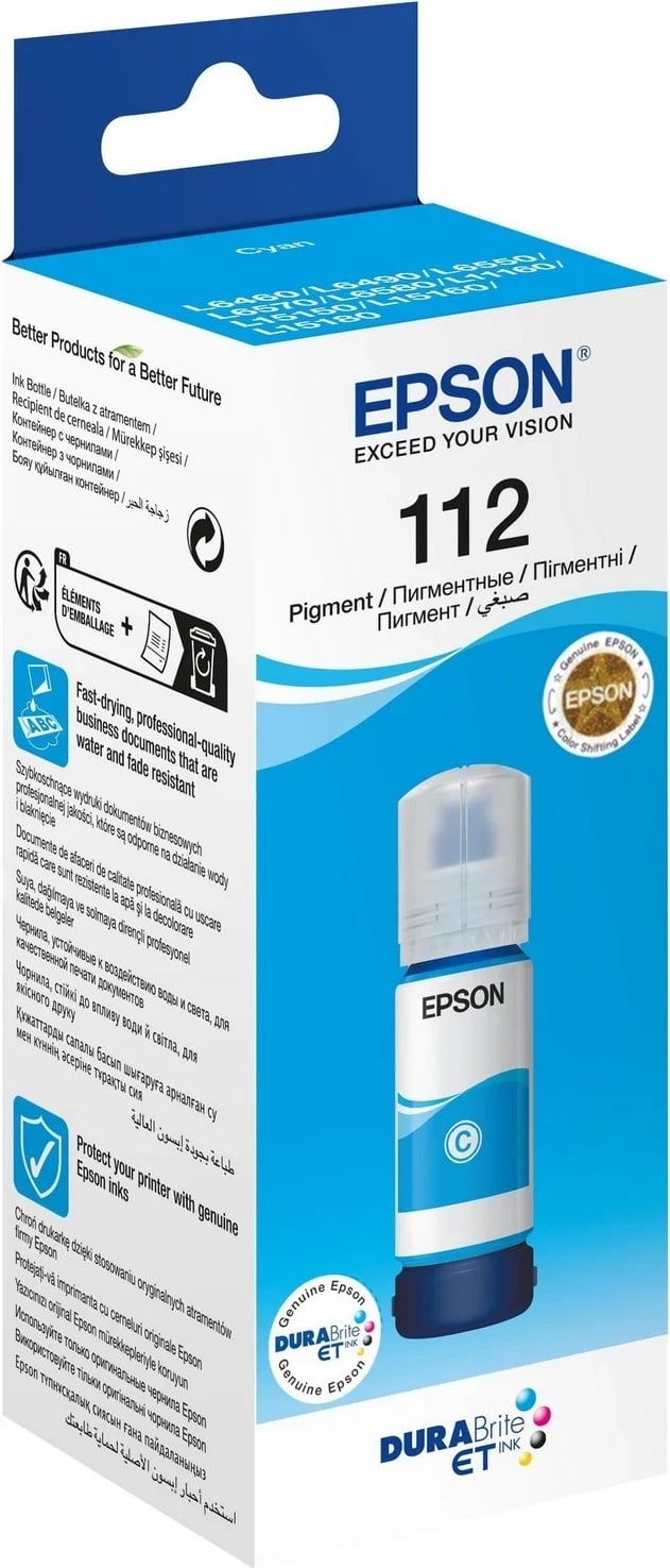 Kartuçë me bojë blu për Epson 112 EcoTank