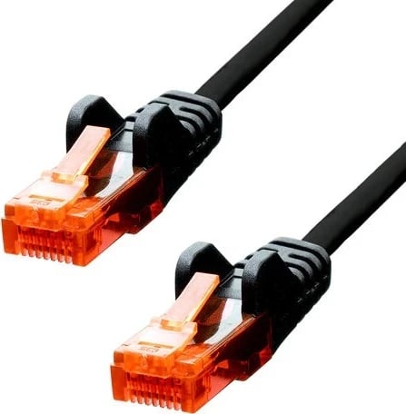 Kabllo Ethernet ProXtend CAT6 U/UTP CCA PVC 5m e zezë