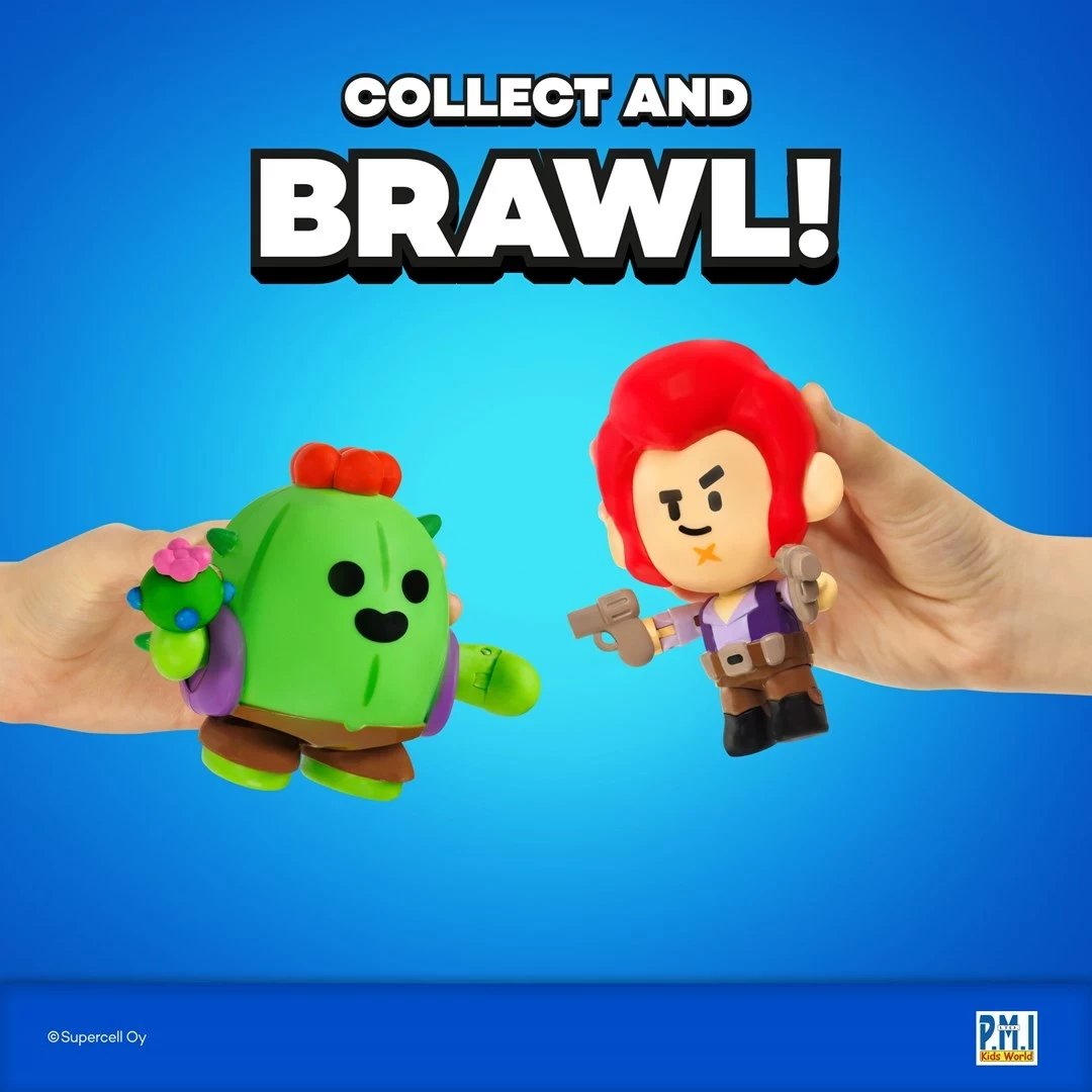 Figura aksioni Brawl Stars S1, P.M.I. Kids World, 11cm, 2 pako