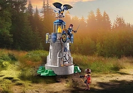 Set konstruktiv Playmobil Novelmore 71483, Kulla e Kalorësit me farkëtar dhe dragua