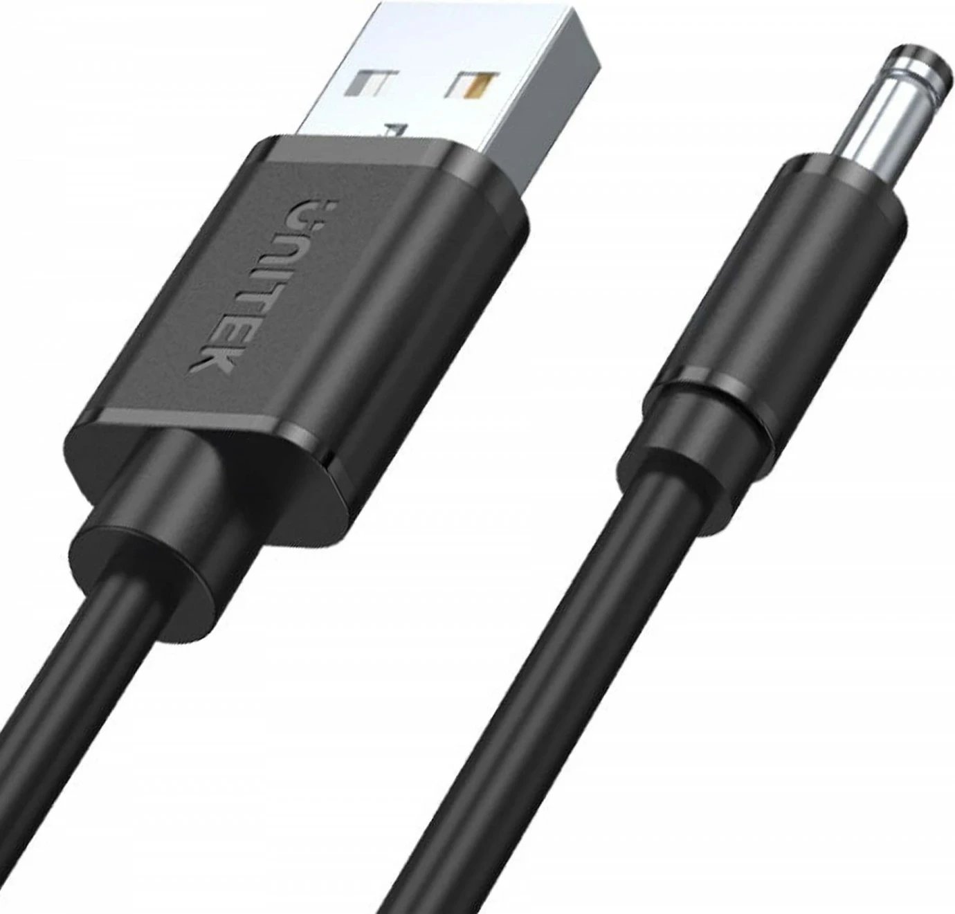 Kabllo furnizimi Unitek, USB - DC 3.5/1.35 mm, 100 cm, e zezë