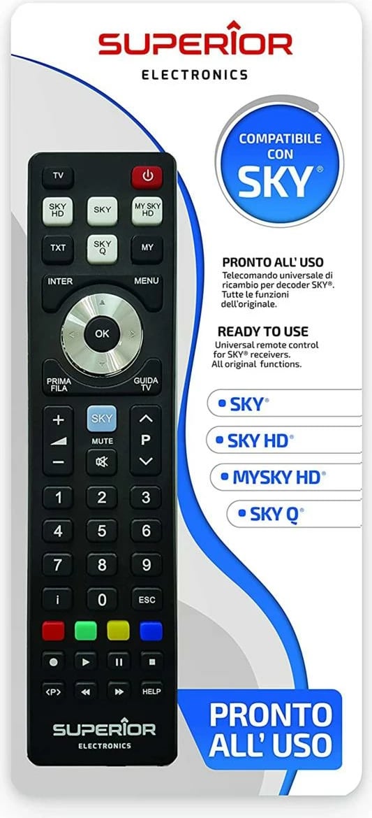 Telekomandë universale Superior Electronics SKY / SKY HD / MYSKY HD / SKY Q