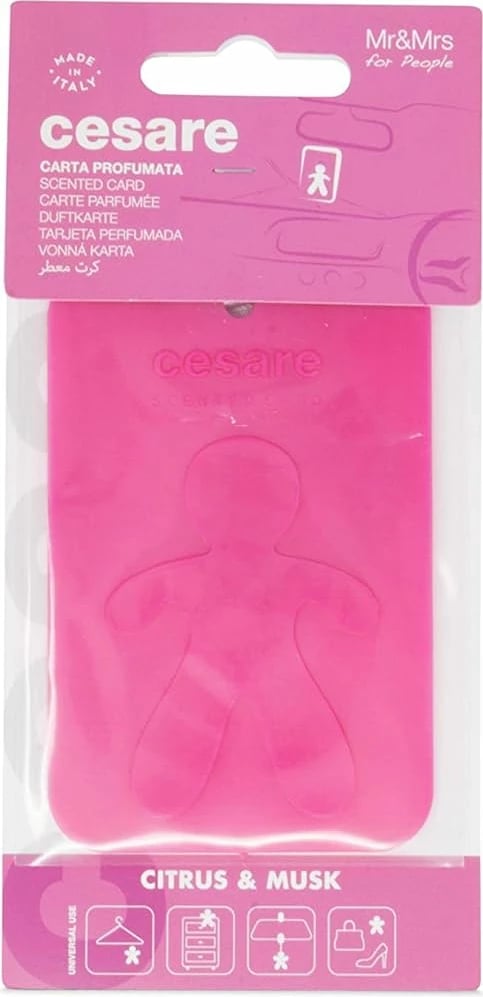 Cesare card citrus & musk pink