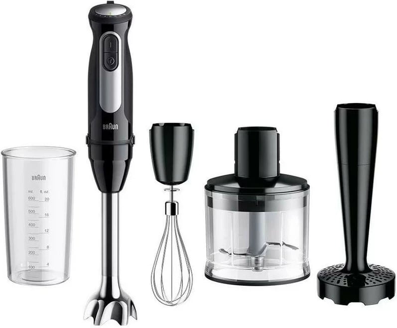 Blender Braun Multi Quick 5 MQ 55.307M, 1000W, 25 shpejtësi, i zi