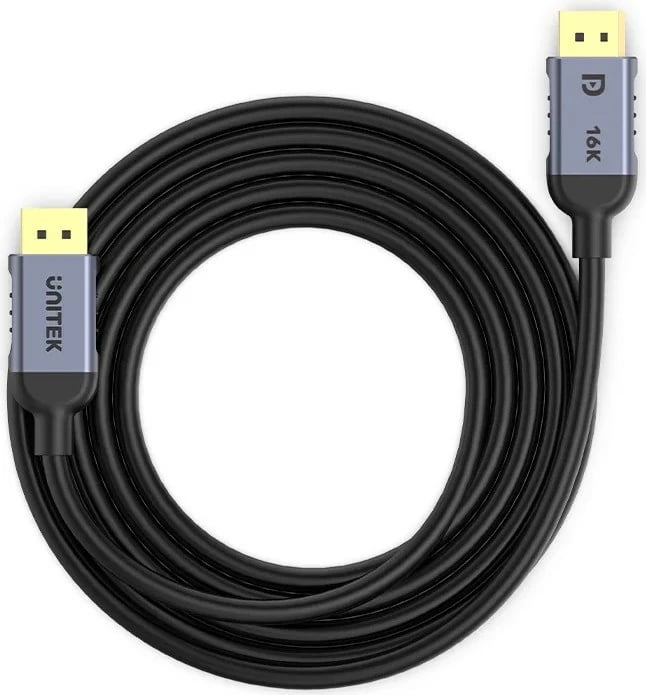 Kabëll DisplayPort UNITEK C1626GY01-1M, 1 m, Gri