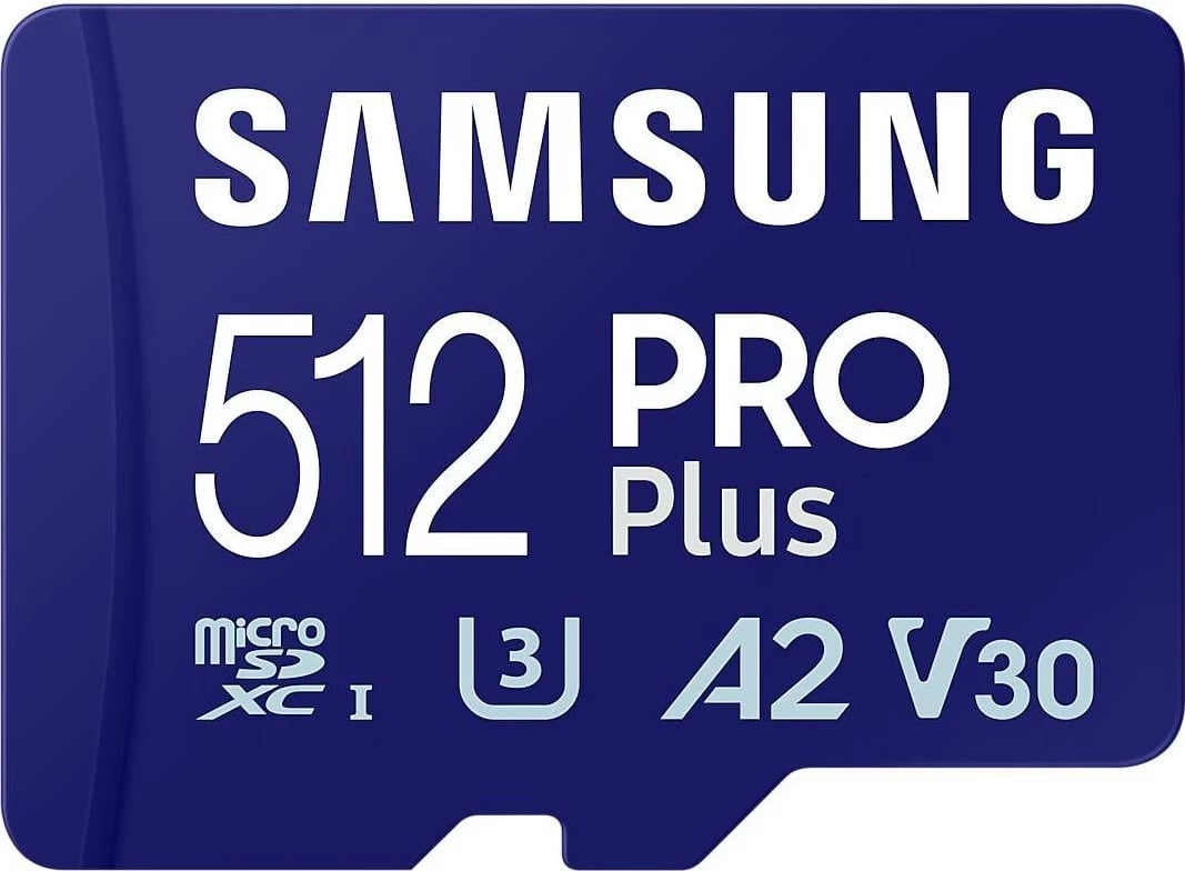 Kartë memorie Samsung Pro Plus, microSDXC, 512GB, 180MB/s