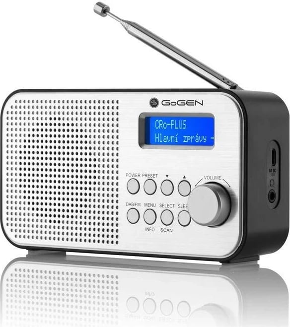 Radio GoGEN DAB 300 N, FM, DAB, DAB+, ngjyrë argjendtë